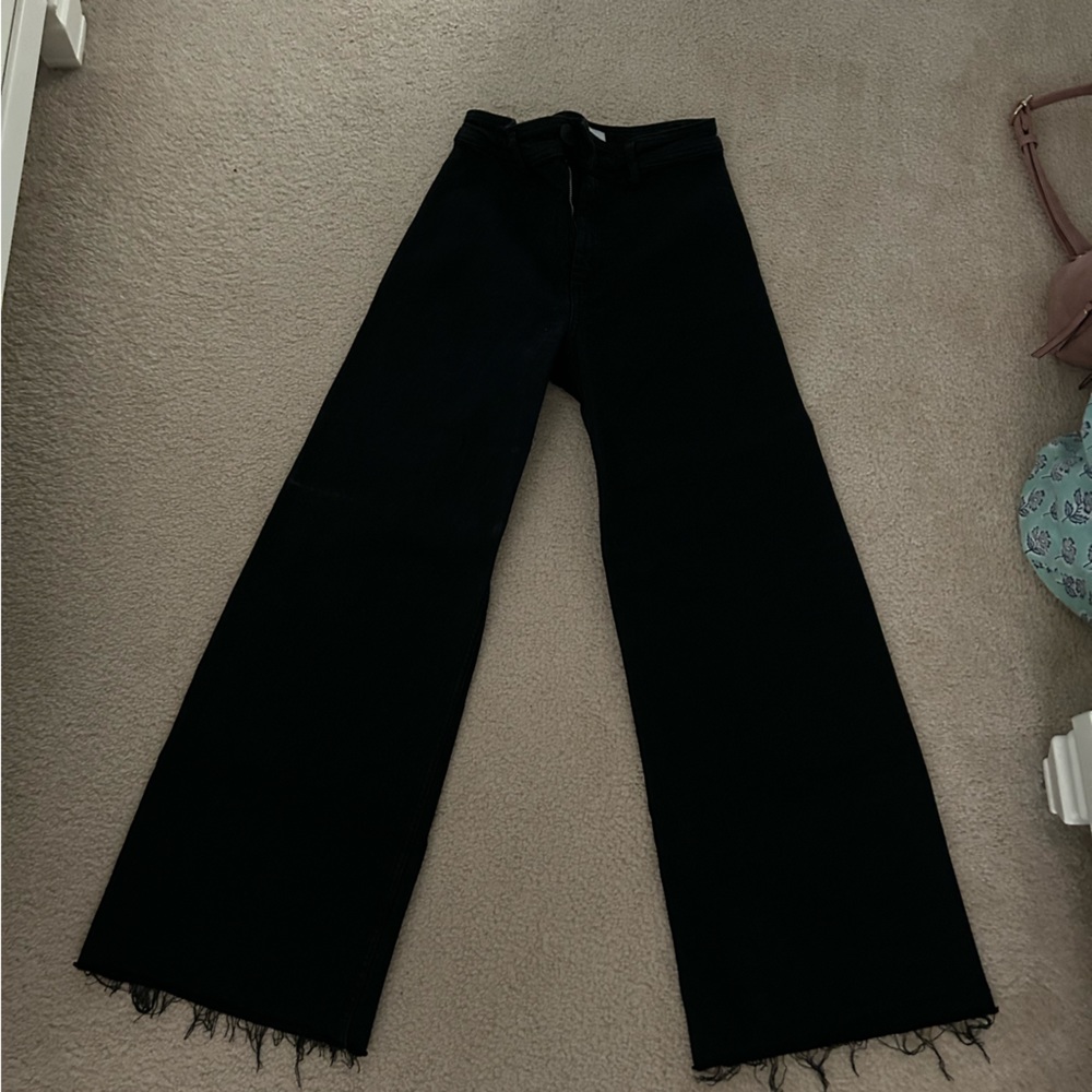 Zara Black Wide Leg Jeans